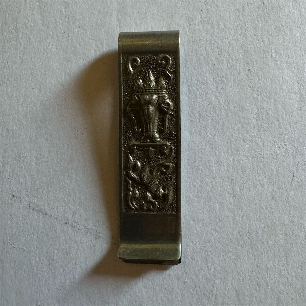 Jimmy Jewelry Vintage Thai Engraved Metal Money Clip